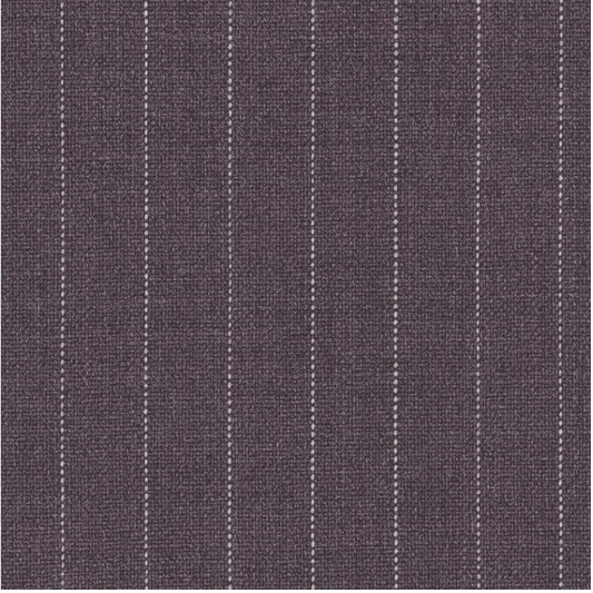 Holland & Sherry Eco-Traveller · Aubergine pin-dot stripe