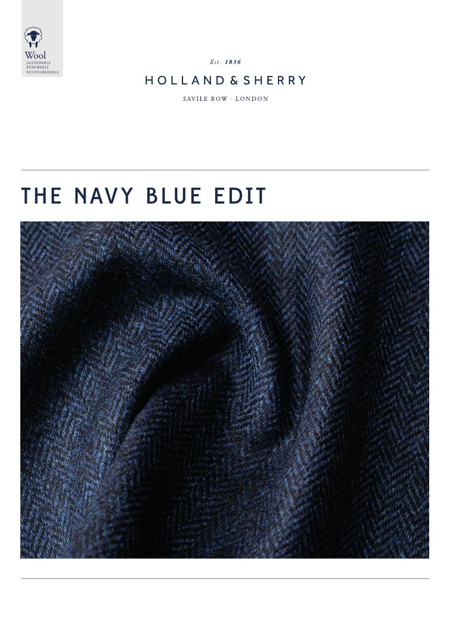 Holland & Sherry The Navy Blue Edit swatch page 1