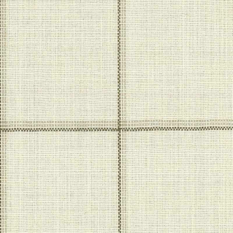 Holland & Sherry Eco-Traveller · Cream and tan windowpane