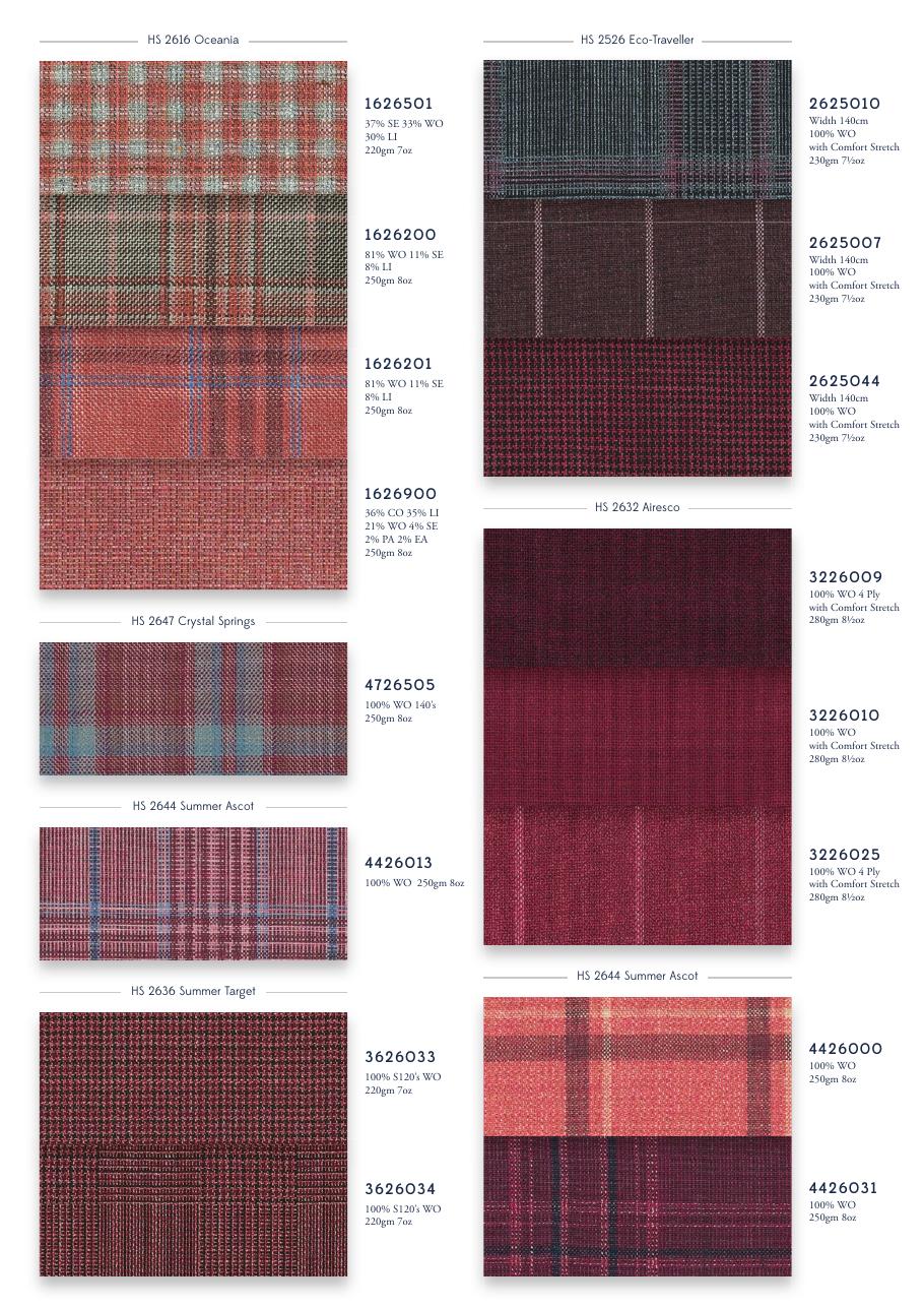 Holland & Sherry The Red & Burgundy Edit swatch page 2
