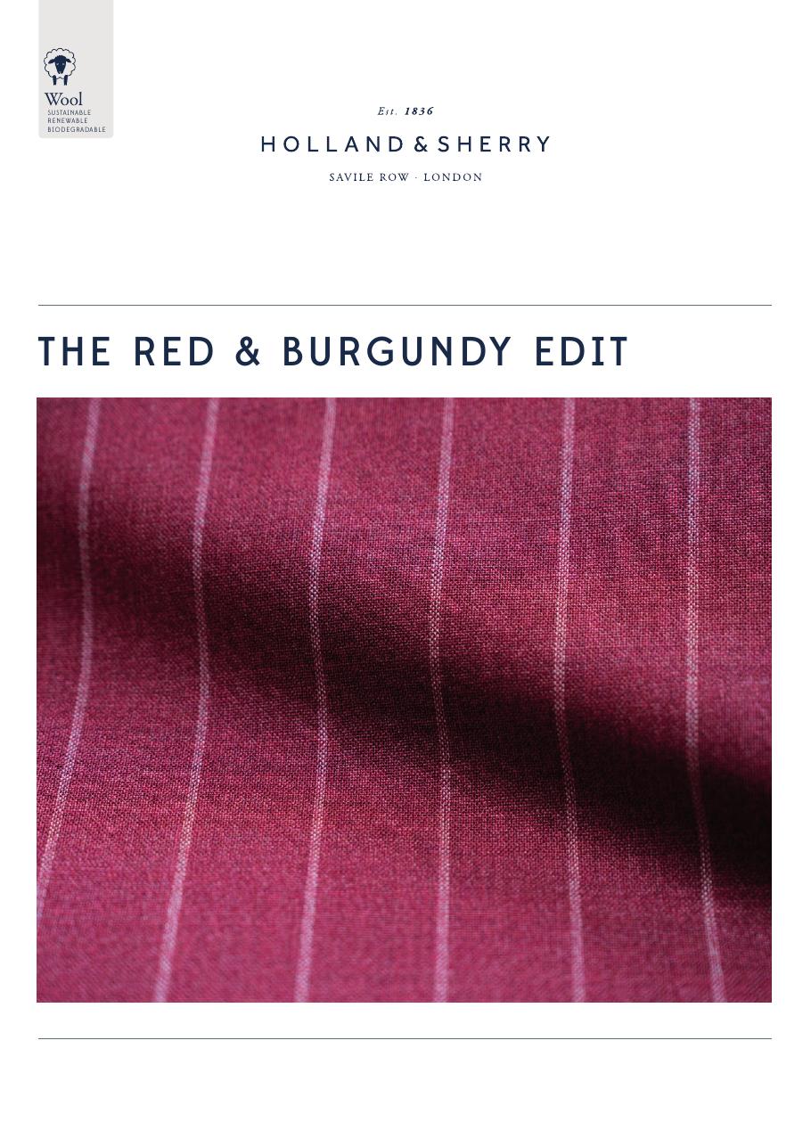 Holland & Sherry The Red & Burgundy Edit swatch page 1