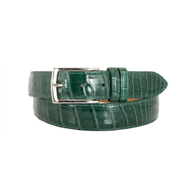 Green Genuine Alligator Belt No. 501
