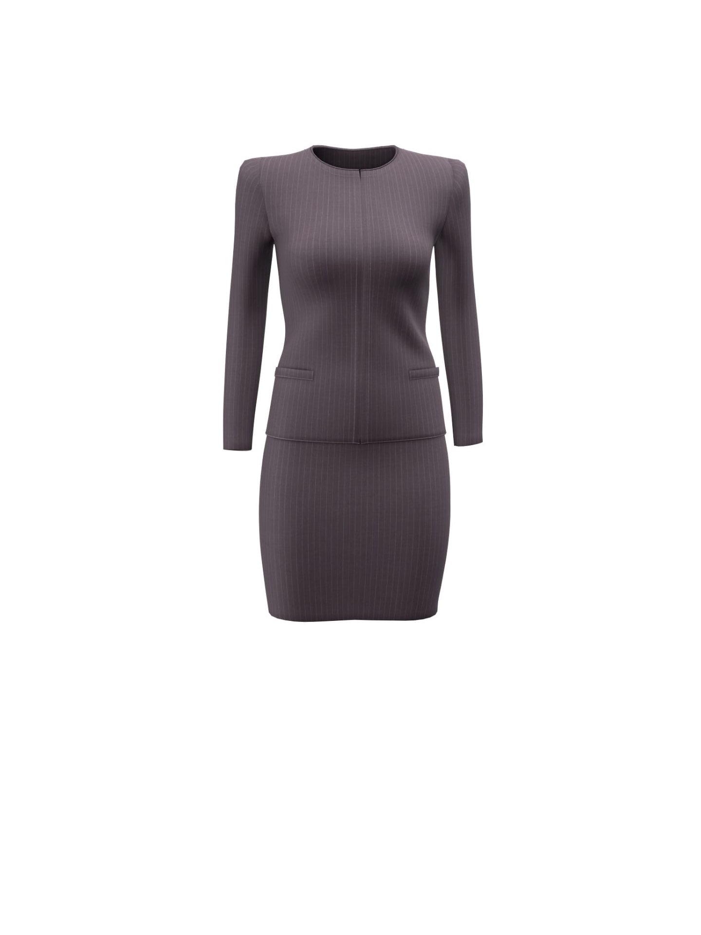 Holland & Sherry Aubergine pin-dot stripe · Women’s suit inspiration