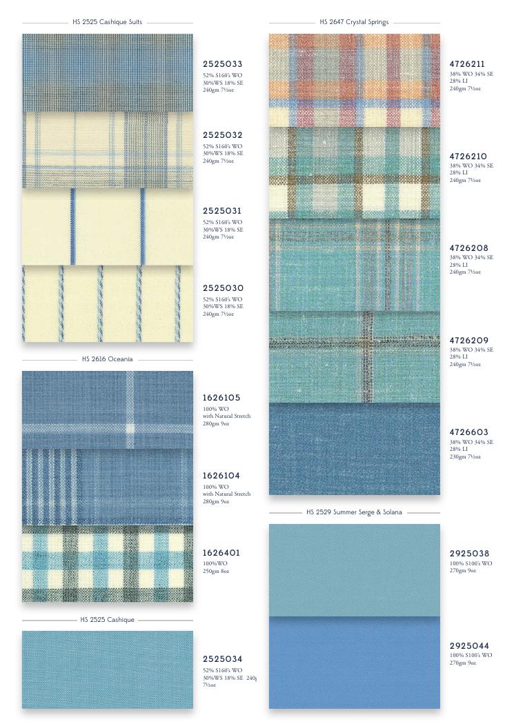 Holland & Sherry The Cornflower Blue Edit swatch page 2
