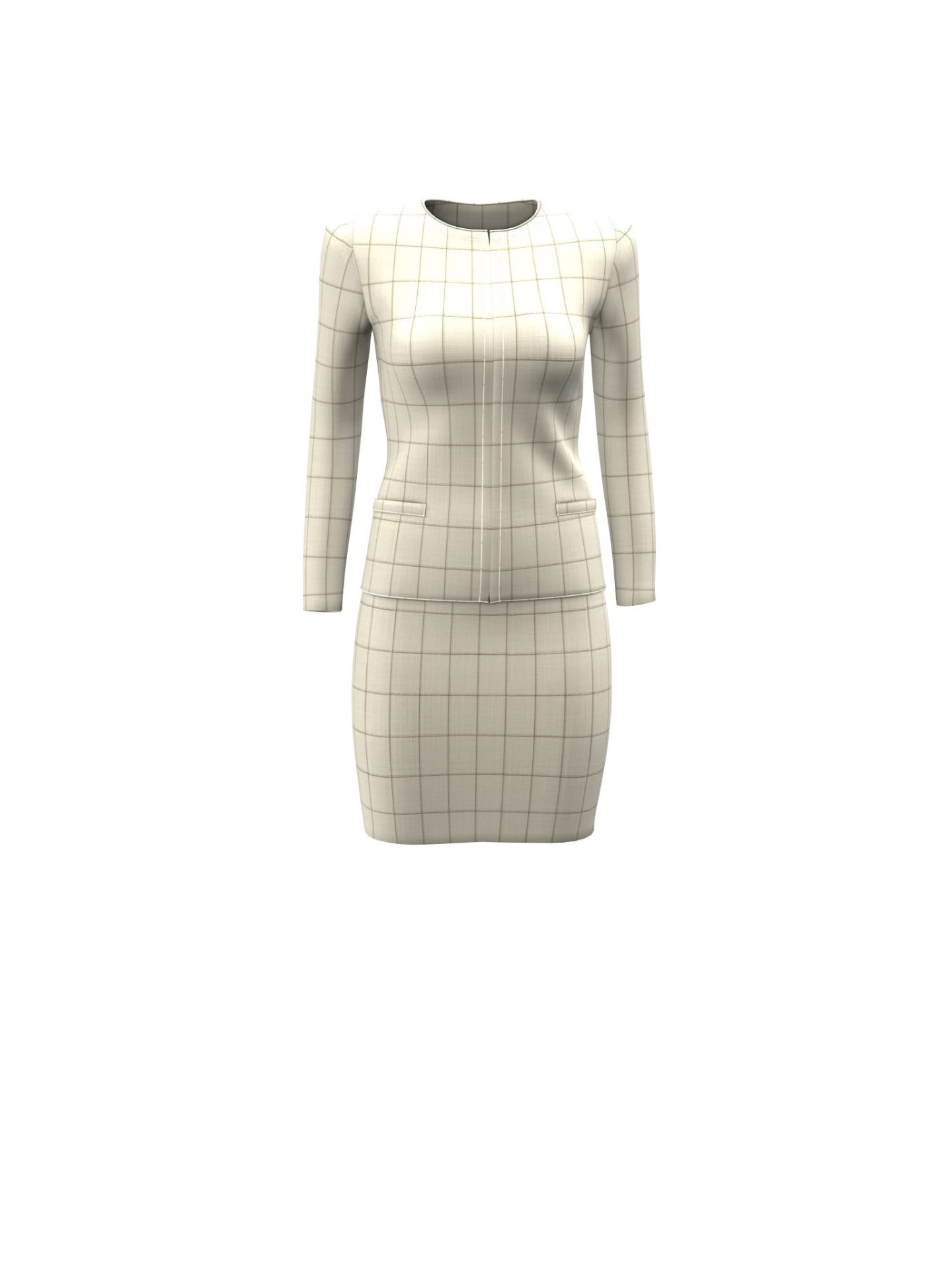 Holland & Sherry Cream and tan windowpane · Women’s suit inspiration