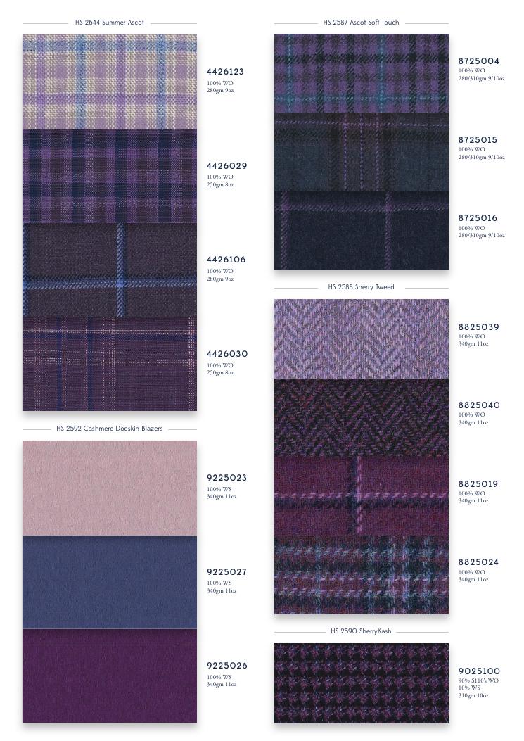 Holland & Sherry The Purple Edit swatch page 3