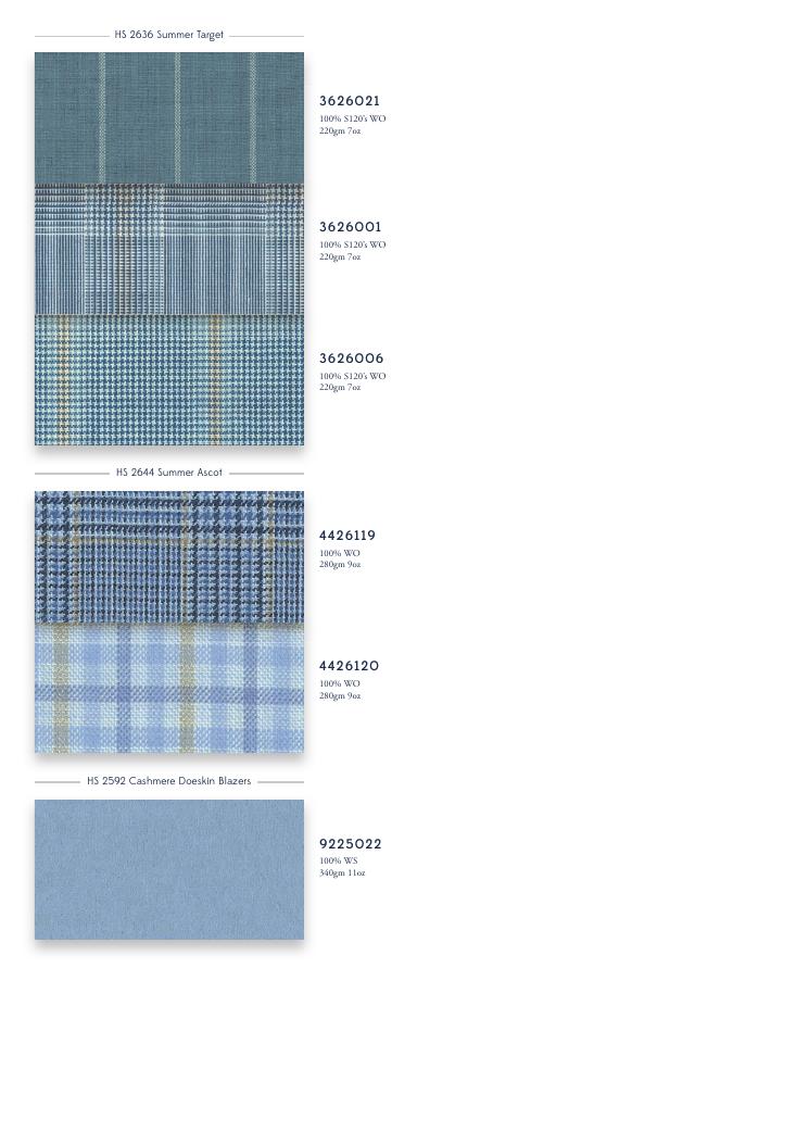 Holland & Sherry The Cornflower Blue Edit swatch page 3