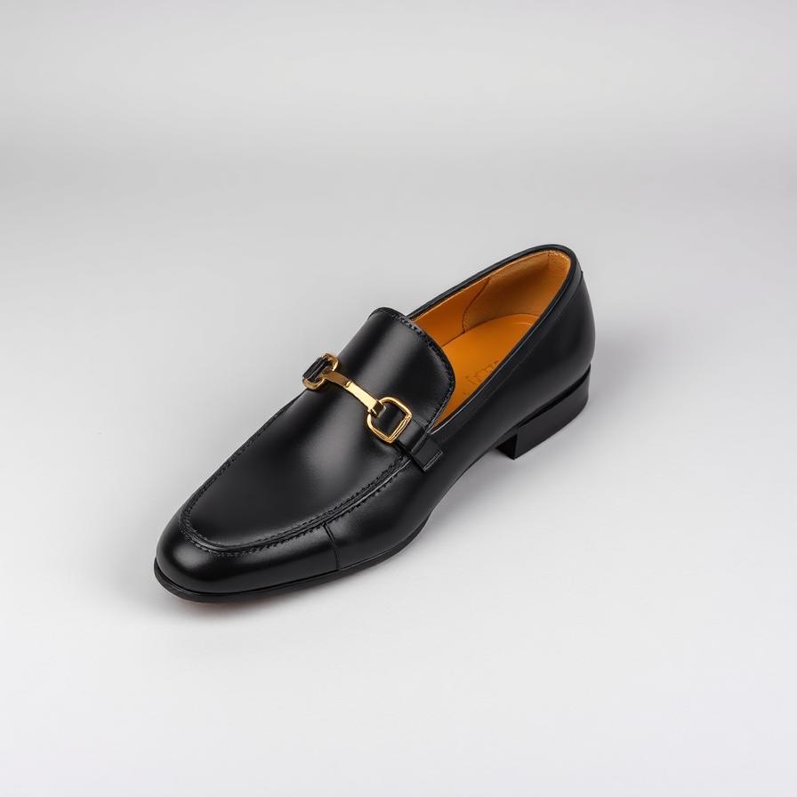 Men's Black Horsebit Loafer