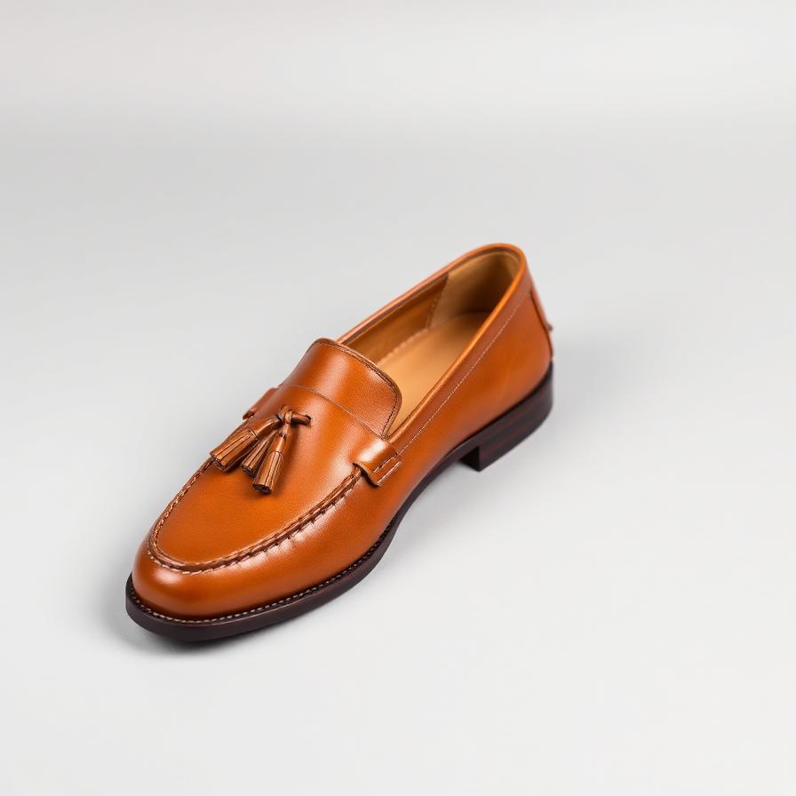 Men's Tan Tassel Loafer