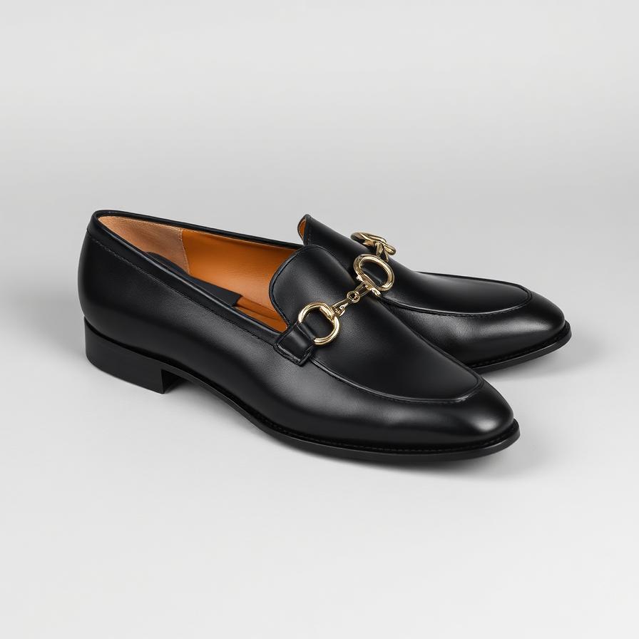 Women's Black Horsebit Loafer