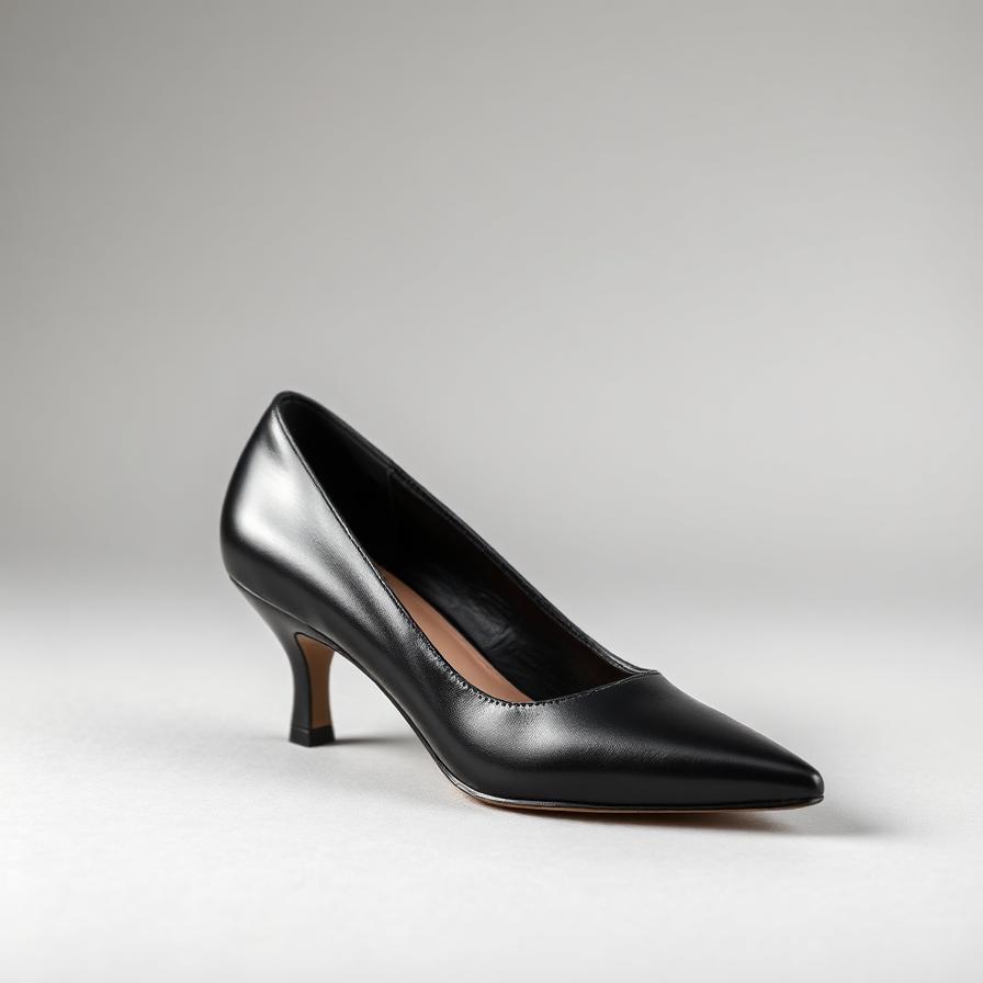 Women's Black Pointed Pump